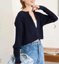 スパンコール カーディガン