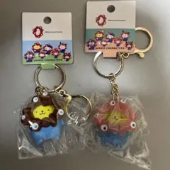 関西万博　ミャクミャク×サンリオ　キーホルダー　ポムポムプリン　2点