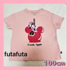 フタフタ　未使用　ミニーちゃん　りんご飴　半袖　トップス　Tシャツ　可愛い