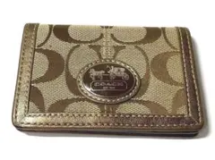 COACH　コーチ　カードケース　名刺入れ　シグネチャー　良好品
