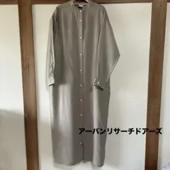 アーバンリサーチドアーズ　バンドカラーシャツワンピース 長袖