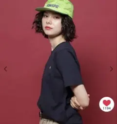 ニコアンド★今季新作★PORO BCS ベーシックTシャツ ネイビー　M 完売