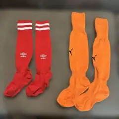 サッカーソックス　ジュニア用　プーマ　アンブロ