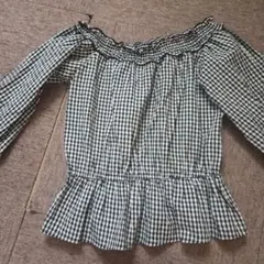 ギンガムチェック ブラウス