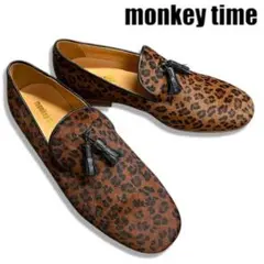 モンキータイム ハラコ レオパード柄 オペラパンプス 靴 スリッポン 42