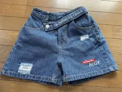 ALGY ショーパン　デニム　ダメージ　160 ショートパンツ