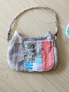 カラフルポケット猫型ポーチa-5　選べる猫ちゃん付き　バッグチャーム