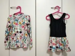 オーシャンアンドグラウンド ワンピース水着 ラッシュガード 140cm