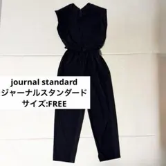 ジャーナルスタンダード　フレンチスリーブ　オールインワン　黒　ノースリーブのサムネイル
