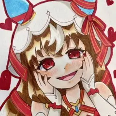 手描き イラスト ウマ娘 スティルインラブ