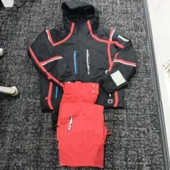 FABRICE スキーウェア 黒赤 2点セット