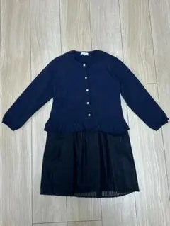 入学GREEN LABEL RELAXING カーディガン＆ワンピース125cm