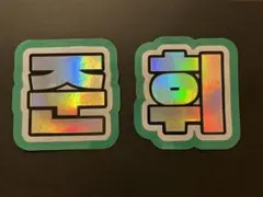 seventeen うちわ　文字　ネームボード　FOLLOW  ジュン