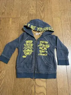 【古着風パーカー　90㎝　Branshes フード付きトレーナー】