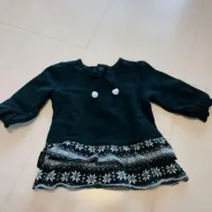 コムサ　暖かいワンピーストレーナー　80cm