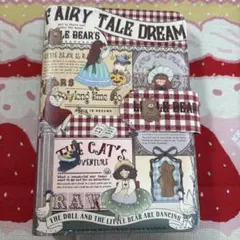 A6バインダー♡レトロ童話デザイン クマ柄 ノート 手帳 可愛い