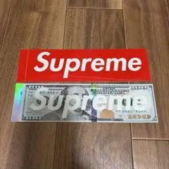 Supreme 2025FW ドルモチーフボックスロゴステッカー