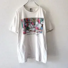 コピーライト有80sUSA製シングルステッチ Amado PenaアートTシャツ 