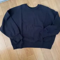 UNIQLO ブラック クルーネック トレーナー XXL