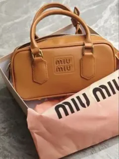 MIUMIU バック アルカディ キャラメル ブラウン
