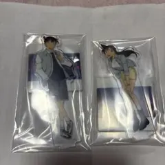 名探偵コナン一番くじE賞アクリルスタンド 新一、蘭セット