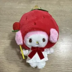 マイメロディ　いちごのお家 なりきりぬいぐるみ　マスコットキーホルダー　マイメロ