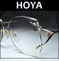 #187 HOYA EyeJewelry ダイヤ&ルビー入り 高級サングラスのサムネイル