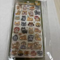 和柄・ボンボンドロップシール 柴犬