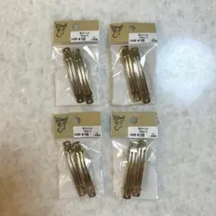 バレッタ　ゴールド 8個セット　貴和製作所　ヘアアクセサリー金具