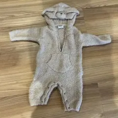 gelato pique フリースロンパース ベージュ