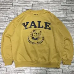 YALE イェール大学 カレッジスウェット イエロー カレッジロゴ オフィシャル