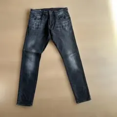 ブラックスキニーデニム