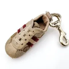 希少 GUCCI スニーカー ピンク GG柄 キーホルダー バッグチャーム