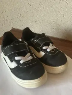 VANS ブラック ホワイト スニーカー ベルクロ