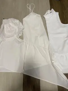 ZARA ホワイト3点セット M-Lサイズ