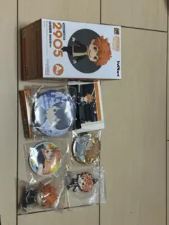 値下げハイキュー!!日向翔陽 フィギュア＆缶バッジ&カード&キーホルダーセット
