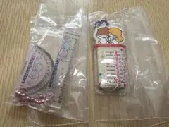 サンリオ 定規＆分度器キーホルダーチャーミングコーム リトルツインスターズ