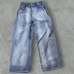 美品　マウジー　TUCKED WAIST ルーズストレートデニム ワイドデニムのサムネイル
