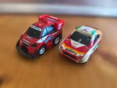 【チョロQ風】スズキ＆三菱ラリーカー２台セット(レア)のサムネイル