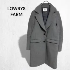 ローリーズファーム ウール混 チェスターコート アウター シンプル 無地 M