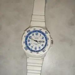 CASIO クォーツ メンズ腕時計 ホワイト　動作未確認