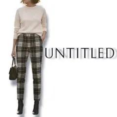 美品♡ アンタイトル お洒落♡ チェック柄 パンツ スラックス