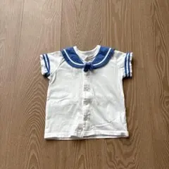 kid's zoo セーラーカラー 半袖Tシャツ 80cmのサムネイル