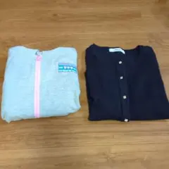カーディガン　パーカーセット