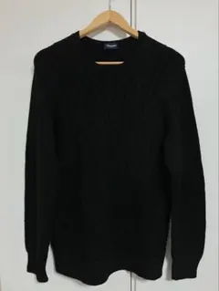 Drumohr（ドルモア）のアランニットセーター　50サイズ　イタリア製　黒