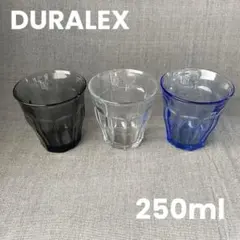 デュラレックス　ピカルディ　グラス　セット　強化ガラス　グレー　クリア マリン