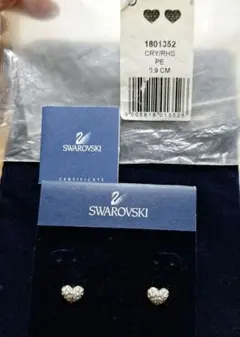 お値下げ　SWAROVSKI（スワロフスキー）1801352 ハート型ピアス