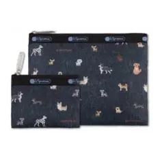 LESPORTSAC × BAILA 犬柄ポーチセット