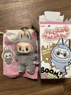 正規品ラブブ マカロン popmart Sesame Bean(グレー)