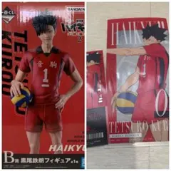 ハイキュー 一番くじ B賞 黒尾鉄朗フィギュア＆チケットケースクリアカードセット